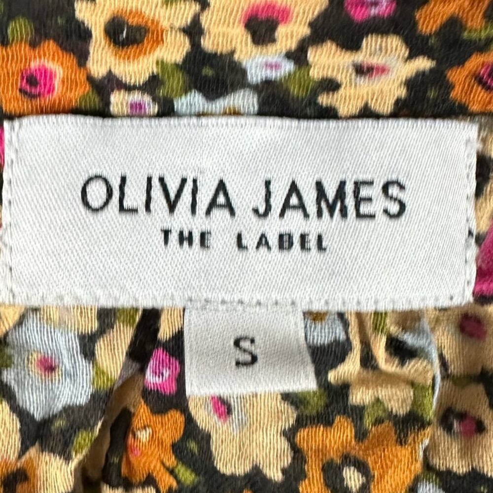 Olivia James The Label Floral Emory Blouse Womens Small Multicolor  Cotton - Picture 3 of 8